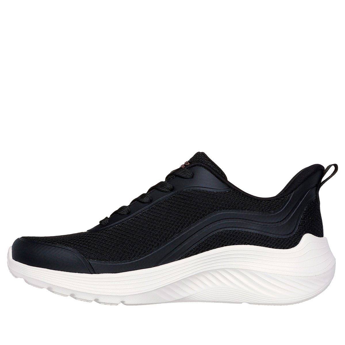 ZAPATILLAS MUJER SKECHERS CASUALES NEGRO BOBS SQUAD WAVES - 2
