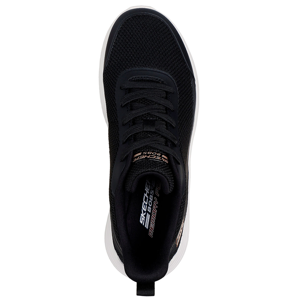 ZAPATILLAS MUJER SKECHERS CASUALES NEGRO BOBS SQUAD WAVES - 5