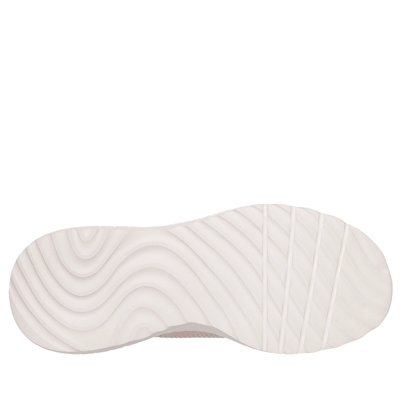 ZAPATILLAS MUJER SKECHERS CASUALES BEIGE BOBS SQUAD CHAOS - 6