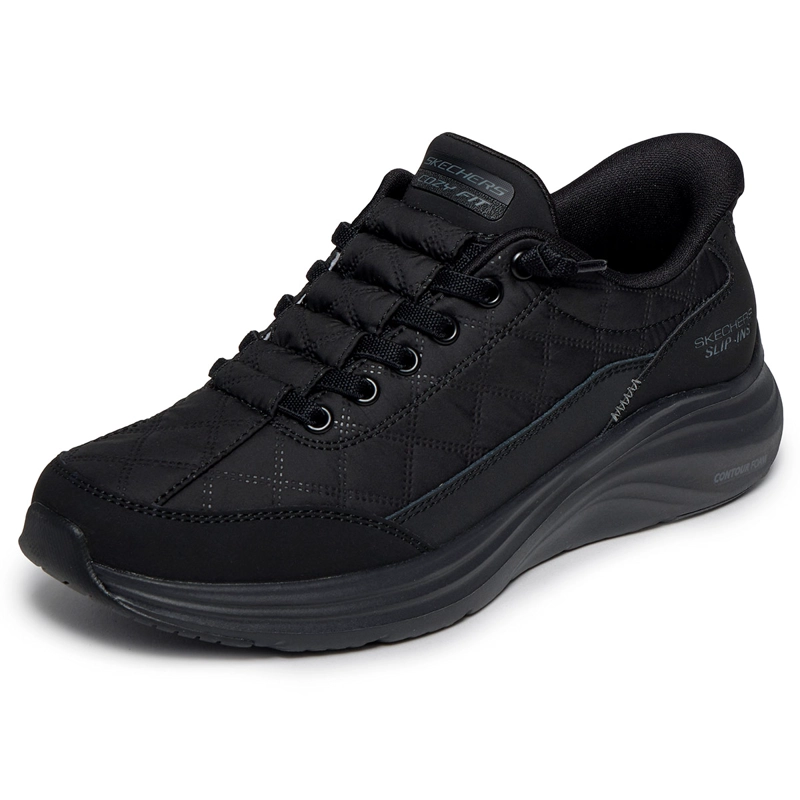 ZAPATILLAS MUJER SKECHERS CASUALES NEGRO CONTOUR FOAM - 4