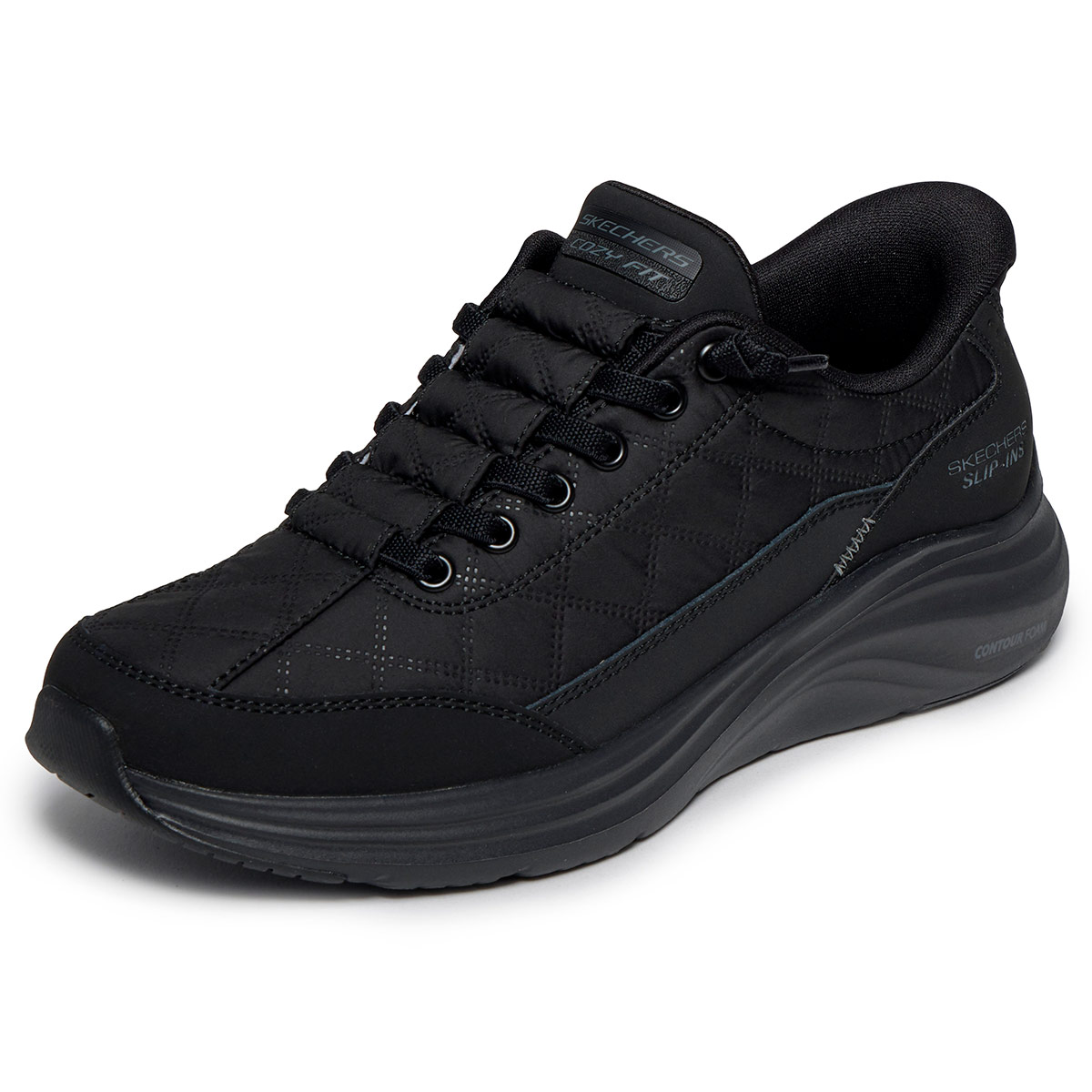 ZAPATILLAS MUJER SKECHERS CASUALES NEGRO CONTOUR FOAM - 4