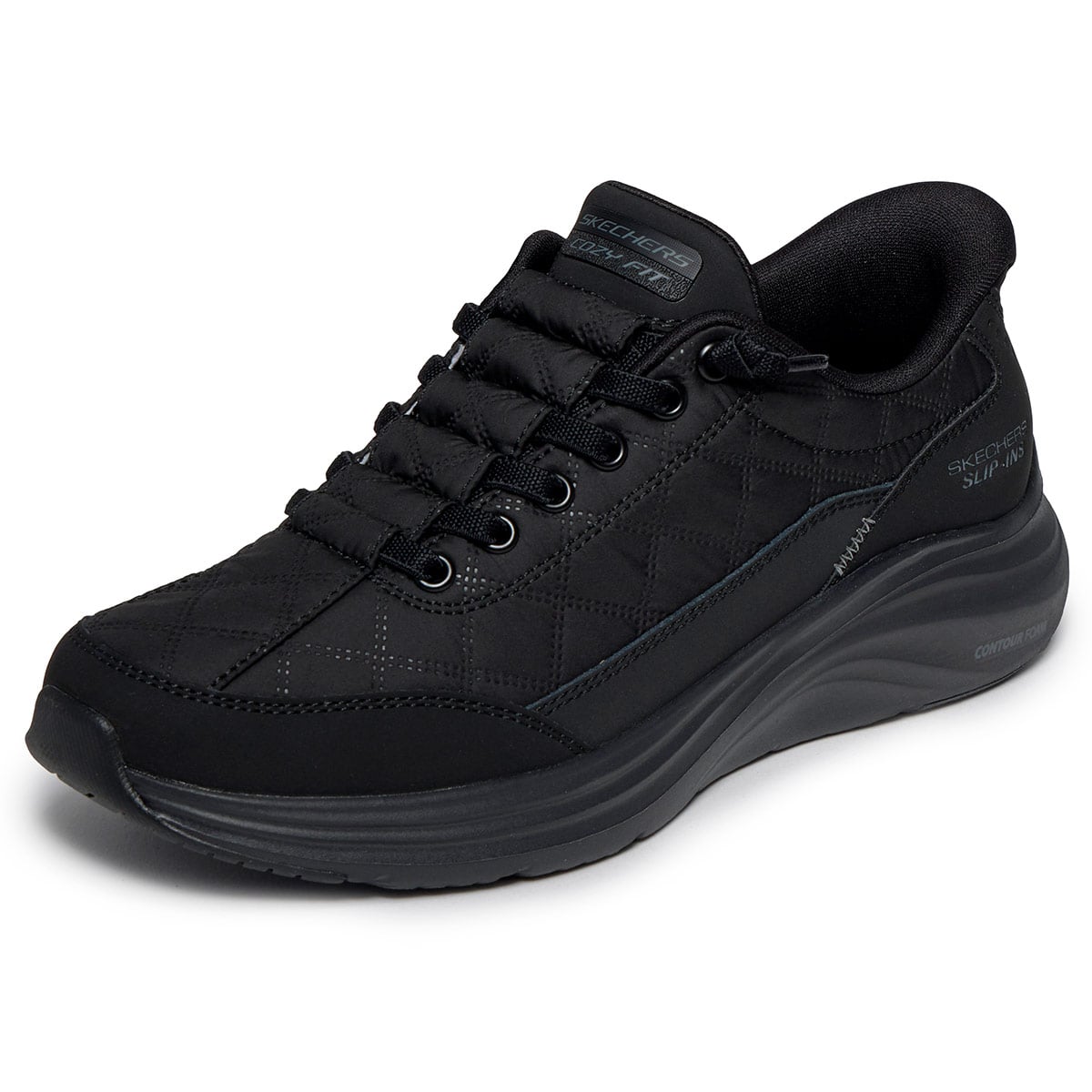 ZAPATILLAS MUJER SKECHERS CASUALES NEGRO CONTOUR FOAM - 4