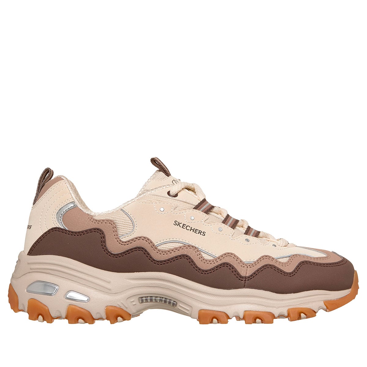 ZAPATILLAS MUJER SKECHERS CASUALES BEIGE D'LITES - 1