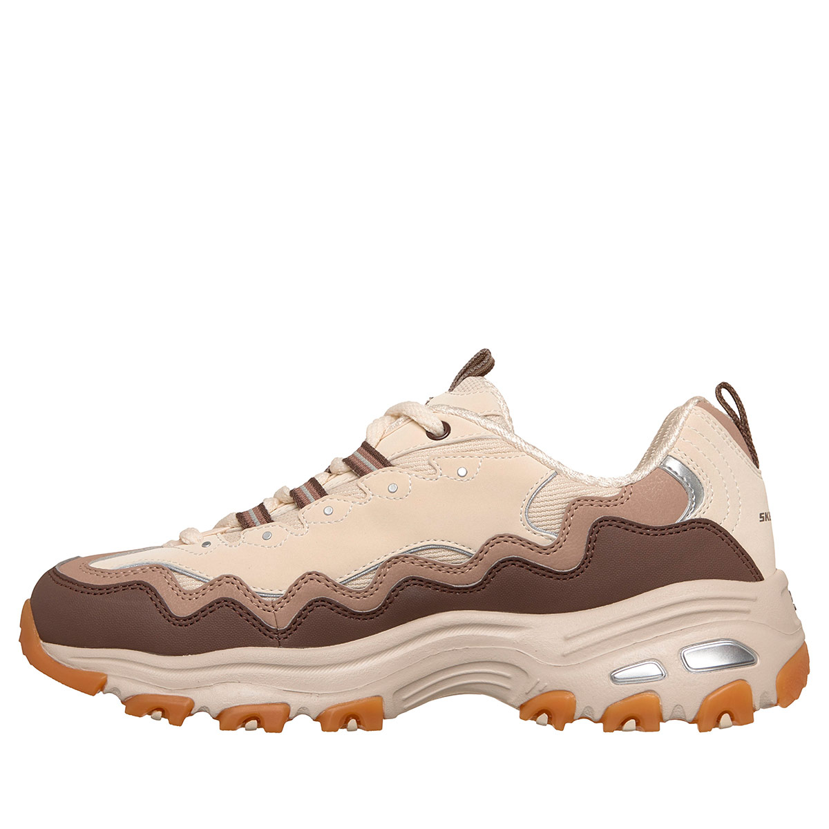 ZAPATILLAS MUJER SKECHERS CASUALES BEIGE D'LITES - 2