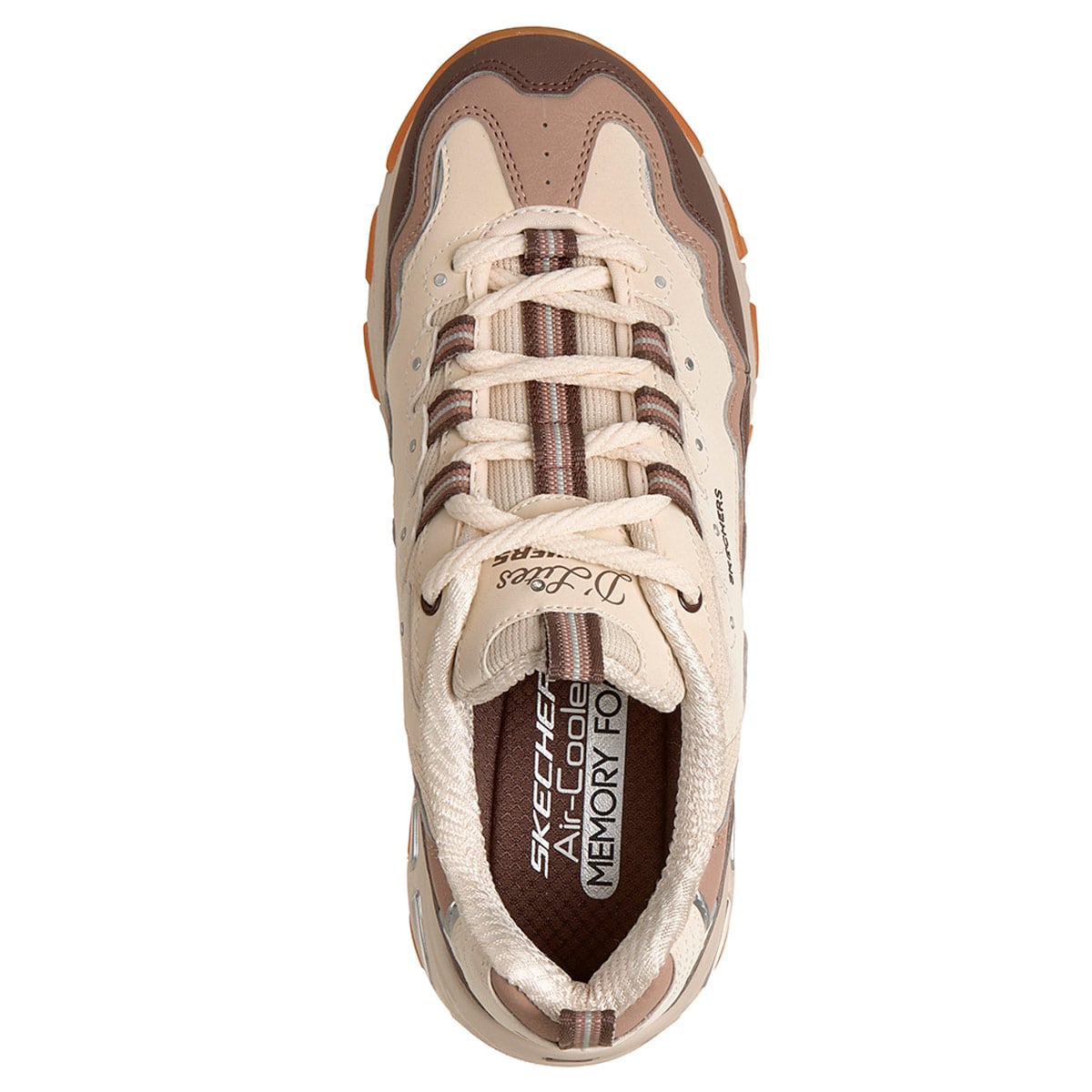 ZAPATILLAS MUJER SKECHERS CASUALES BEIGE D'LITES - 5