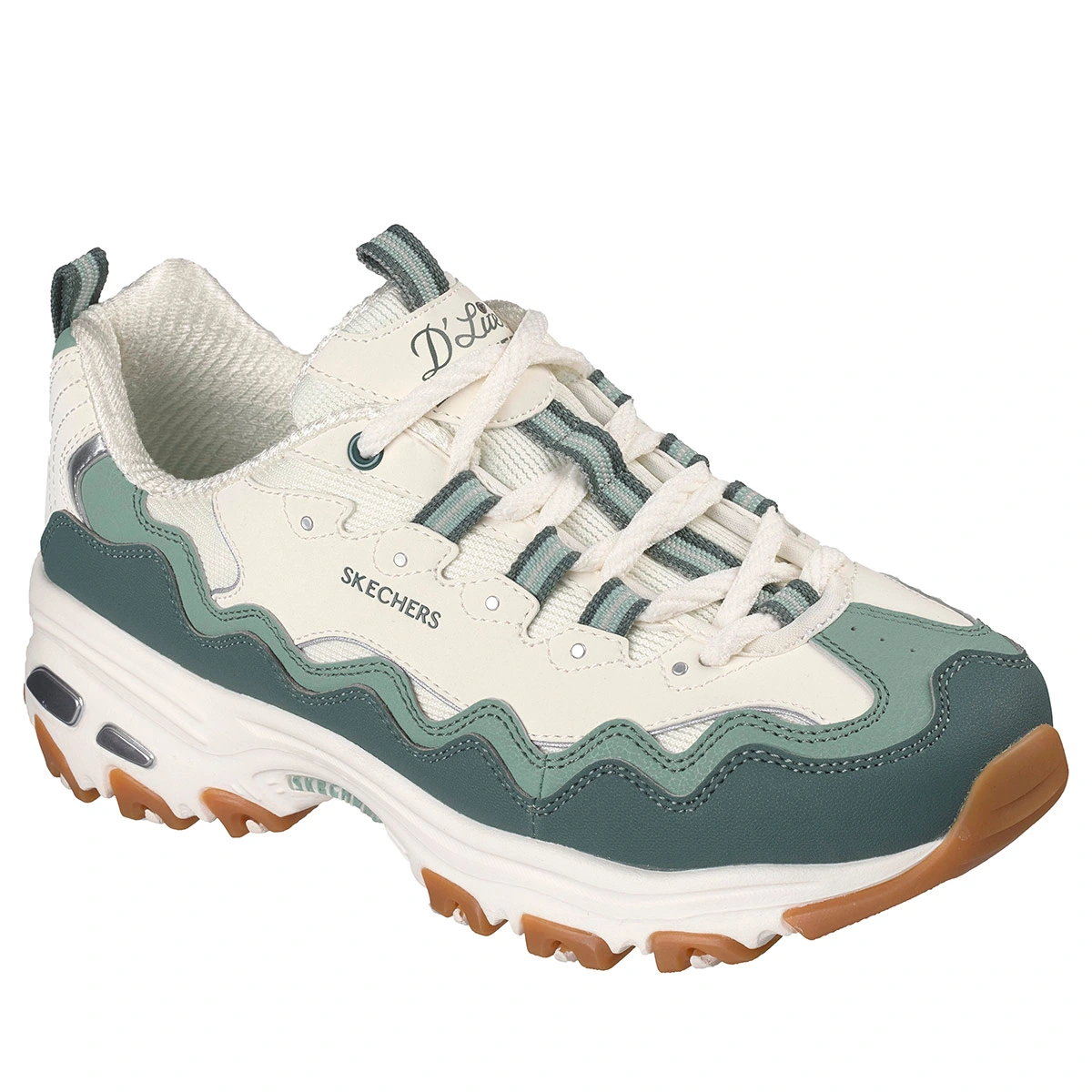 ZAPATILLAS MUJER SKECHERS CASUALES BLANCO D'LITES - 3