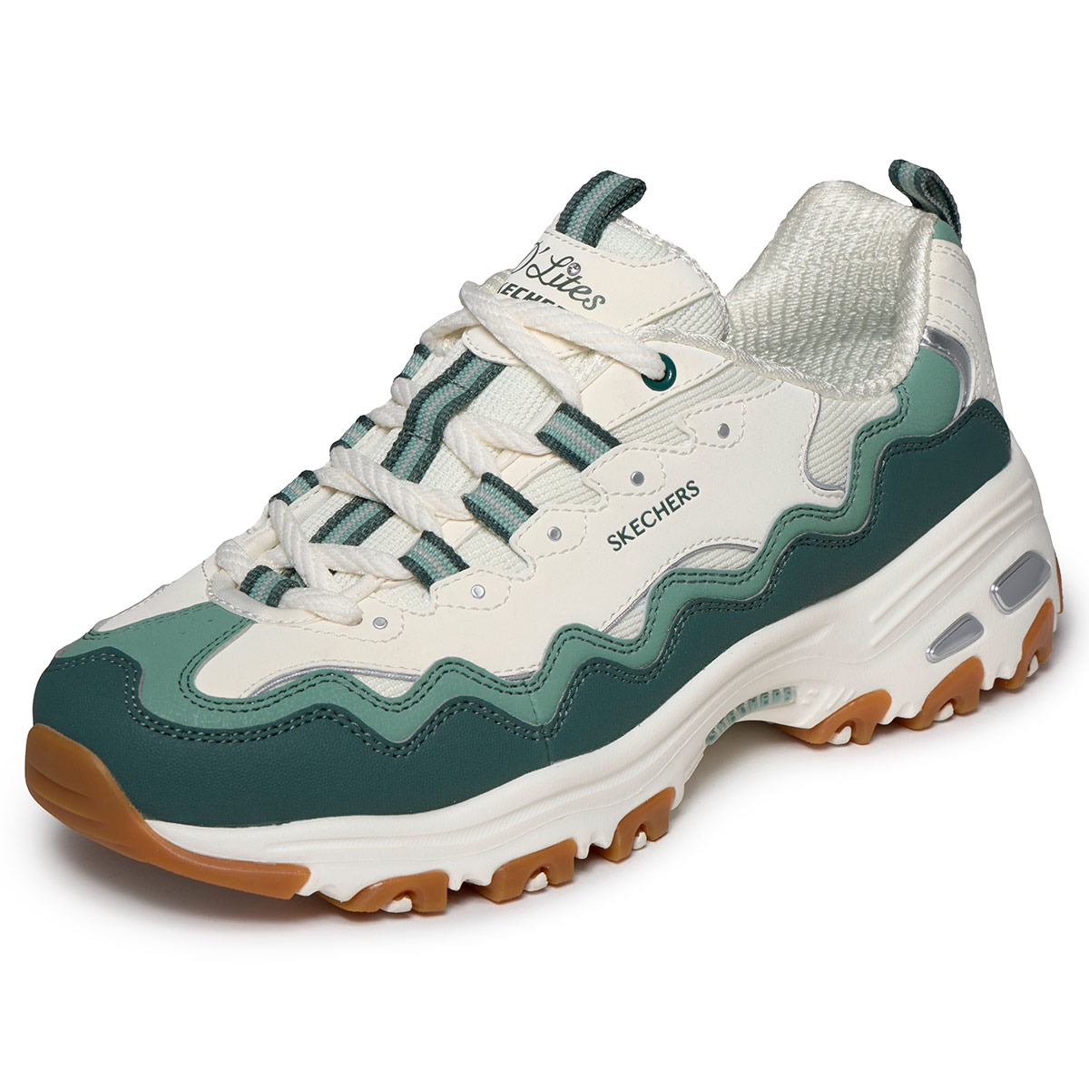 ZAPATILLAS MUJER SKECHERS CASUALES BLANCO D'LITES - 4