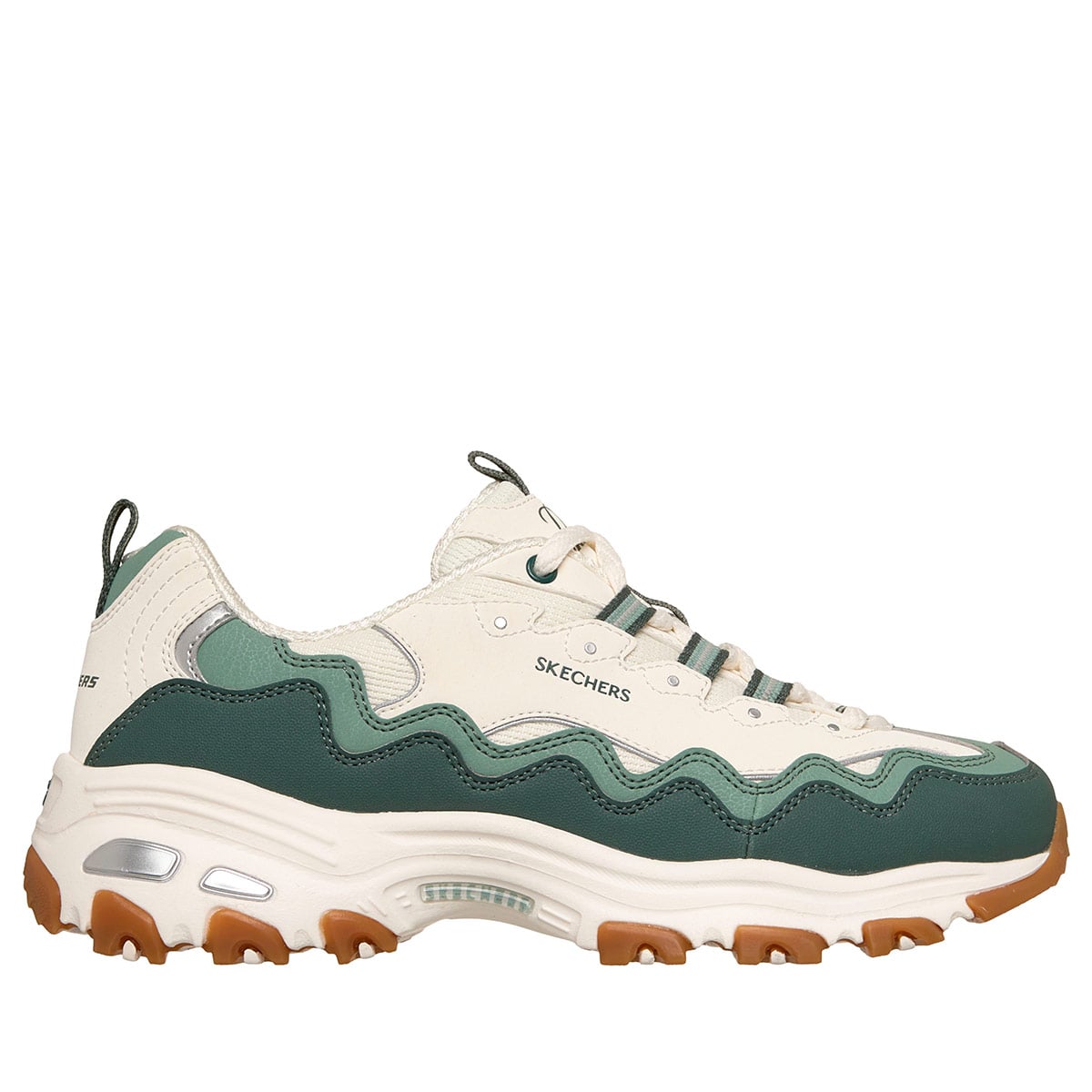 ZAPATILLAS MUJER SKECHERS CASUALES BLANCO D'LITES - 1