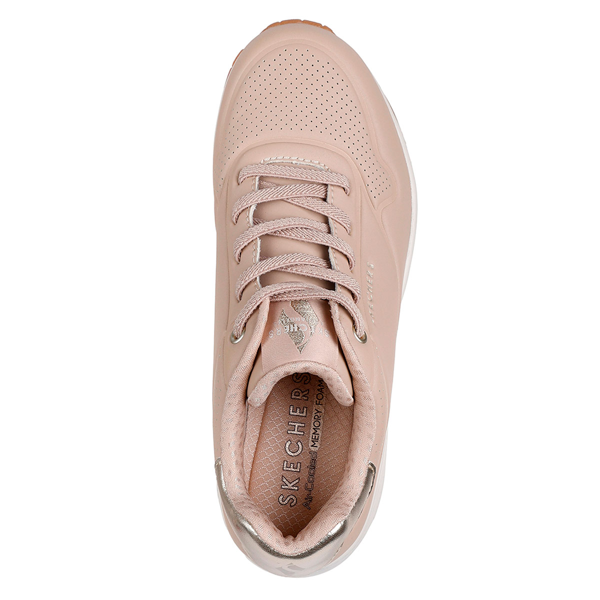 ZAPATILLAS MUJER SKECHERS CASUALES NUDE UNO - 4