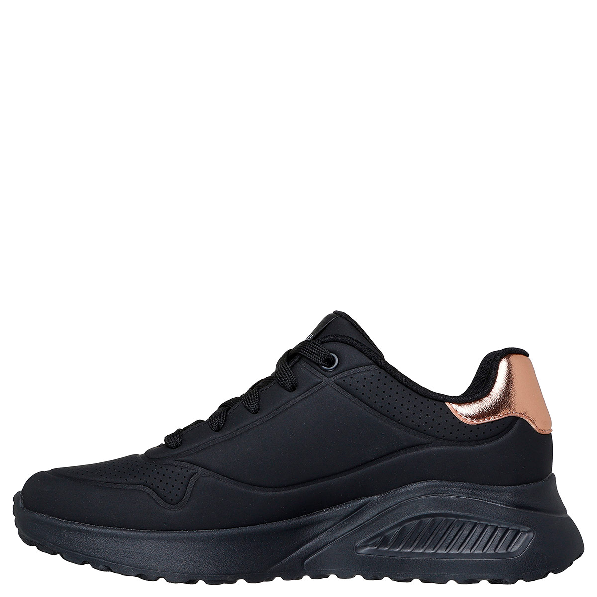 ZAPATILLAS MUJER SKECHERS CASUALES NEGRO UNO LITE - 3