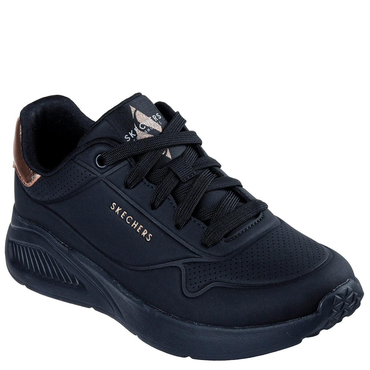ZAPATILLAS MUJER SKECHERS CASUALES NEGRO UNO LITE - 2