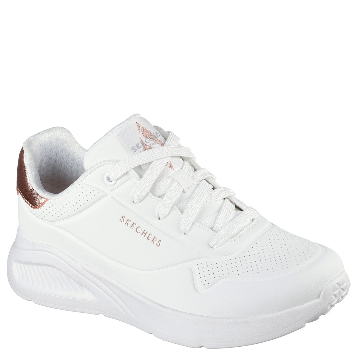 ZAPATILLAS MUJER SKECHERS CASUALES BLANCO  UNO LITE - 2