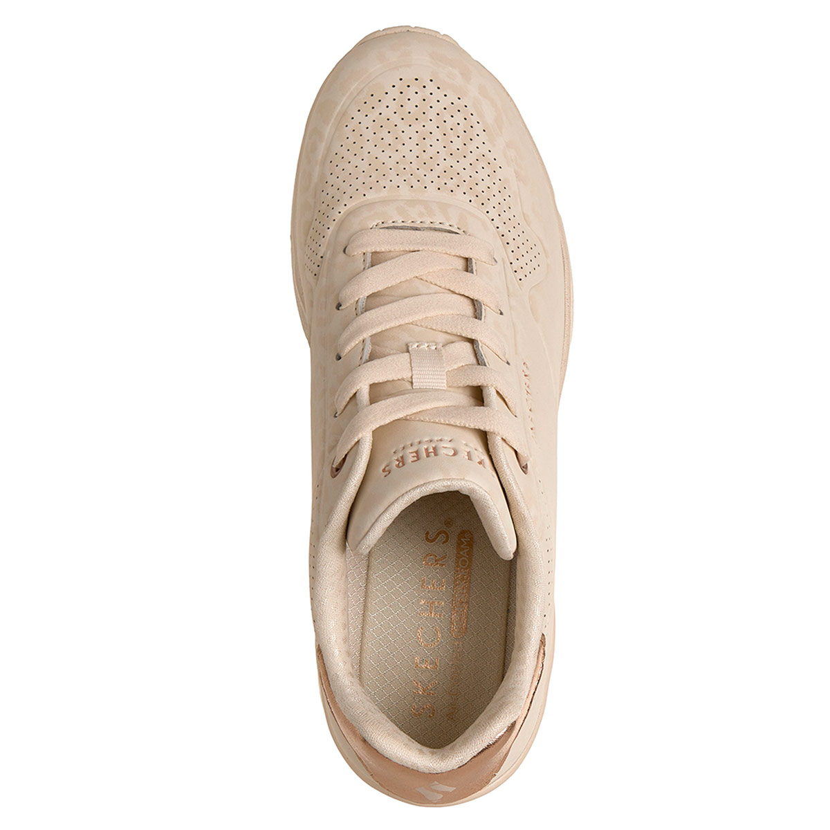 ZAPATILLAS MUJER SKECHERS CASUALES BLANCO UNO WEDGE  - 4