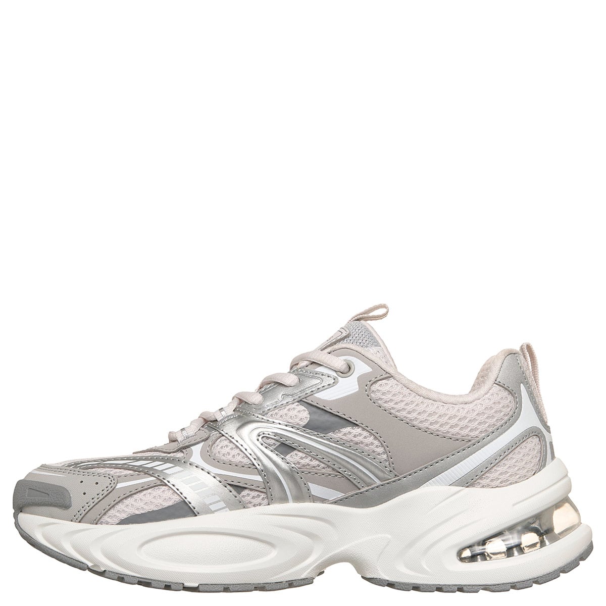ZAPATILLAS MUJER SKECHERS CASUALES GRIS UNO RYZE - 3