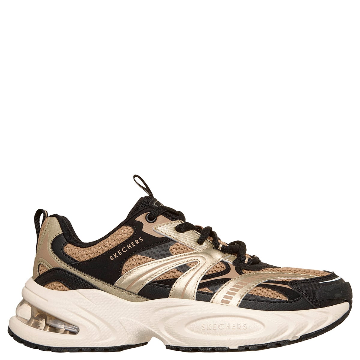 ZAPATILLAS MUJER SKECHERS CASUALES BEIGE UNO RYZE - 1