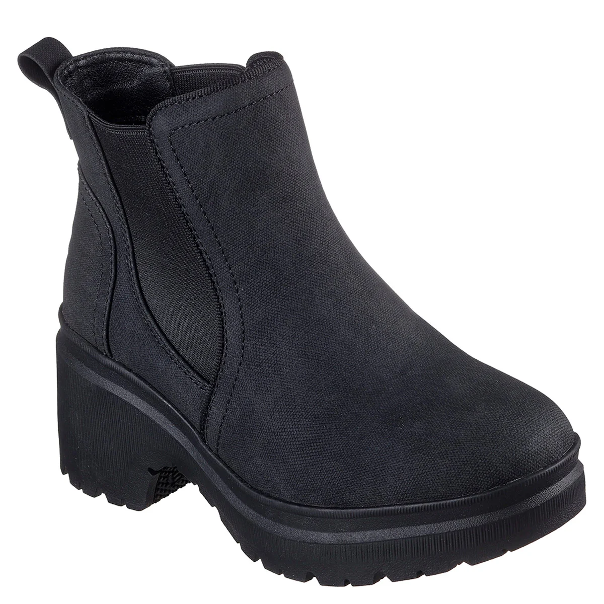 BOTINES MUJER SKECHERS NEGRO BOBS TANGO - 2