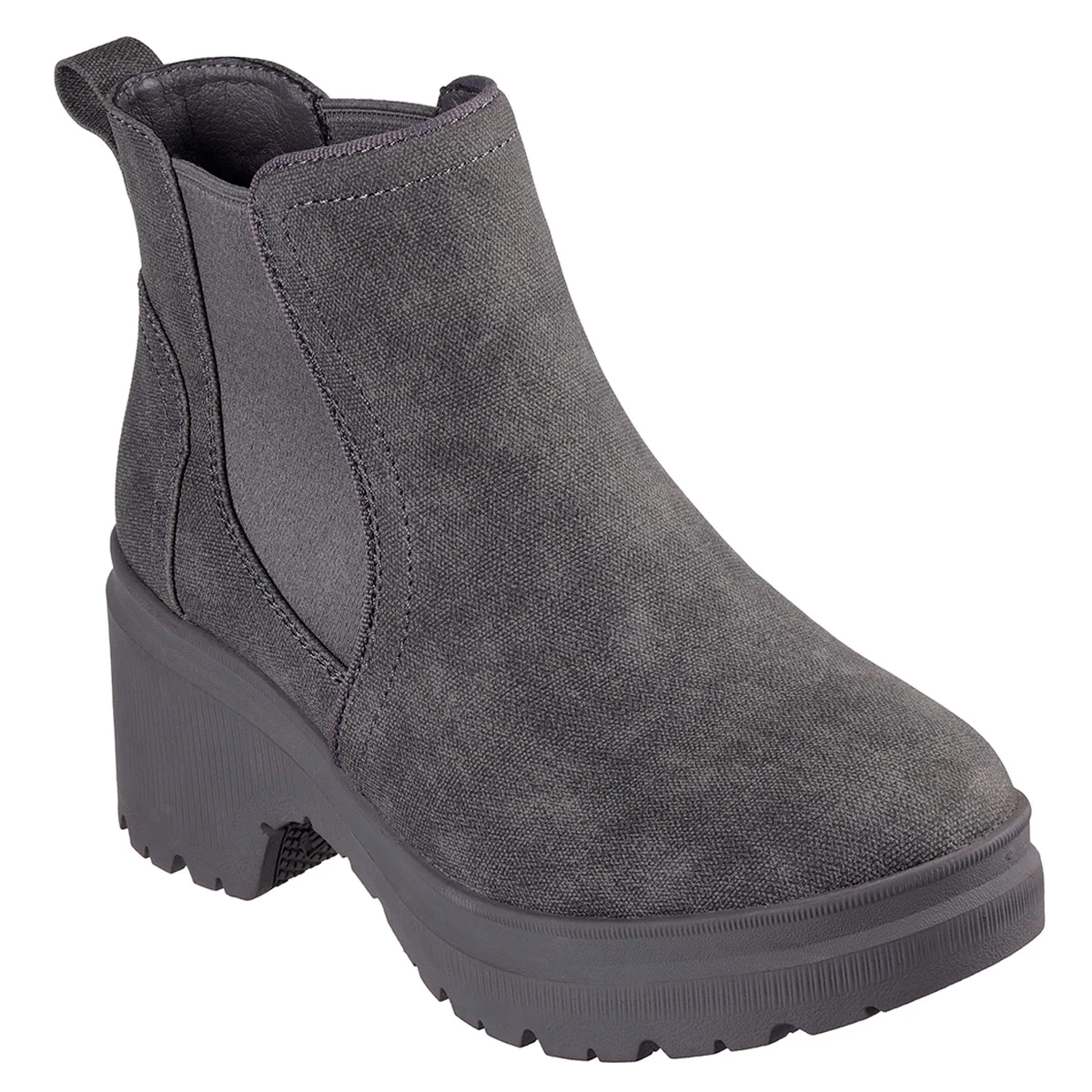 BOTINES MUJER SKECHERS GRIS BOBS TANGO - 2