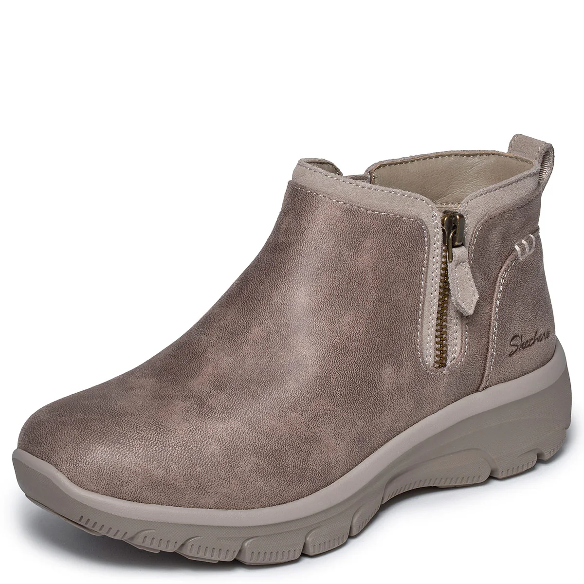BOTINES MUJER SKECHERS TAUPE EASY GOING - 3