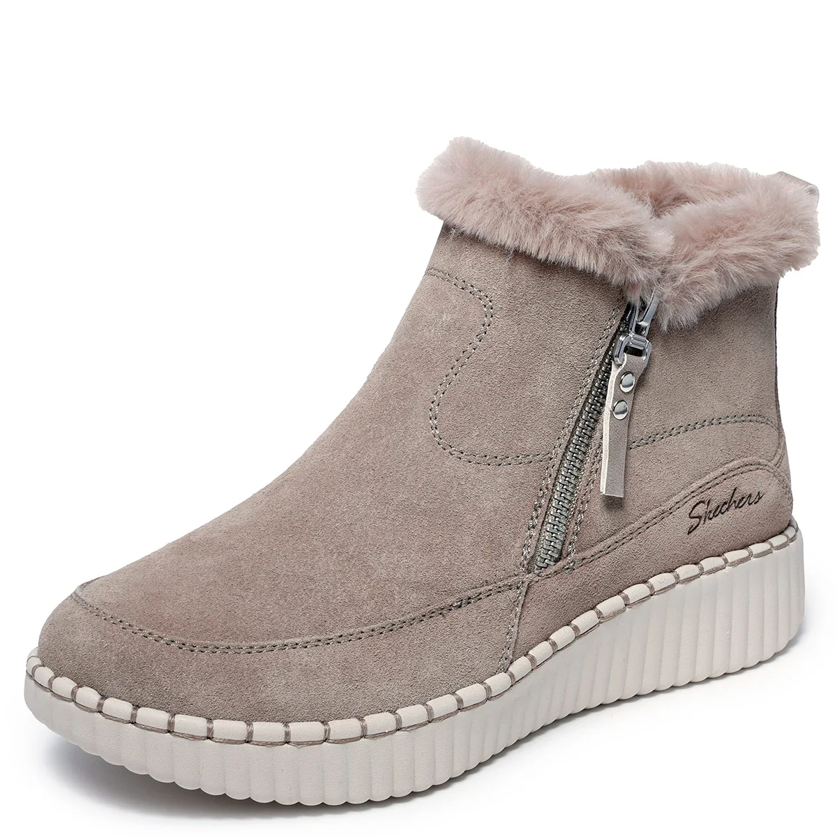 BOTINES MUJER SKECHERS TAUPE WILSHIRE BLVD - 3