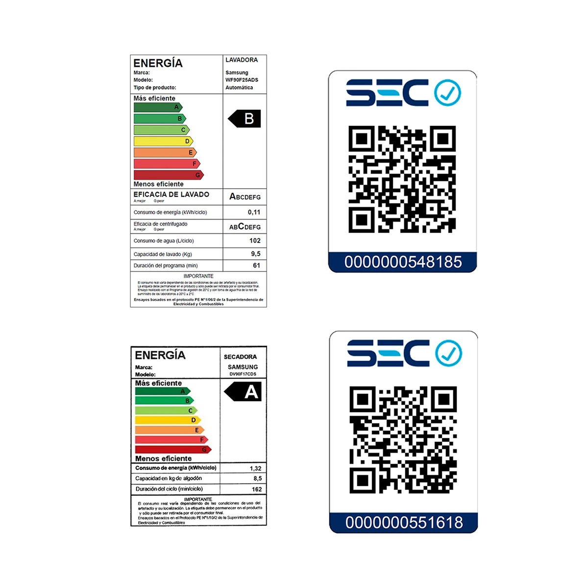 LAVADORA SECADORA SAMSUNG F-WF90F2DVSKK 25KG 17KG GRAFITO - 12