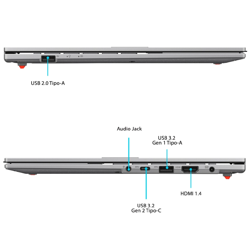 NOTEBOOK ASUS VIVOBOOK GO 15 E1504FA-BQ2655W AMD RYZEN 5 8GB 512GB SSD 15.6” - 7