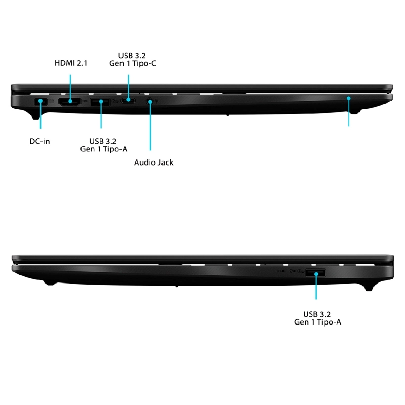 NOTEBOOK ASUS GAMING V16 V3607VH-RP064W INTEL CORE 7 16GB RAM 512GB SSD NVIDIA RTX 5050 16” - 6