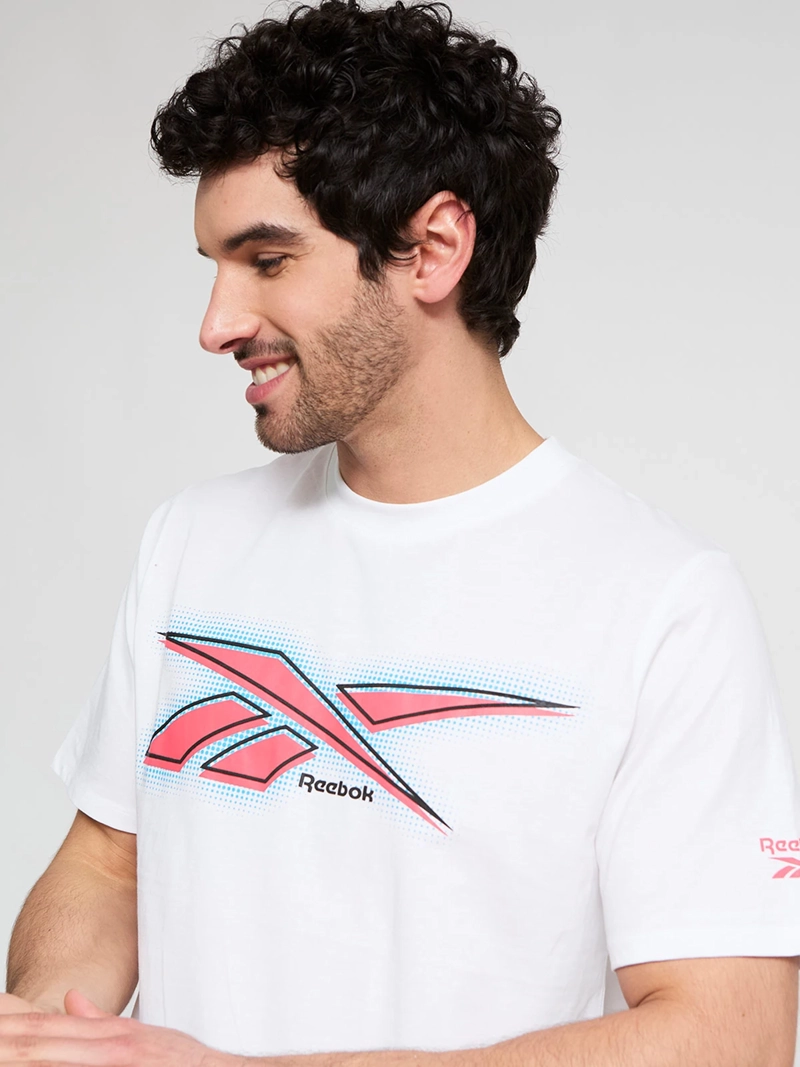 POLERA HOMBRE REEBOK ALGODÓN 80 S VECTOR - 3