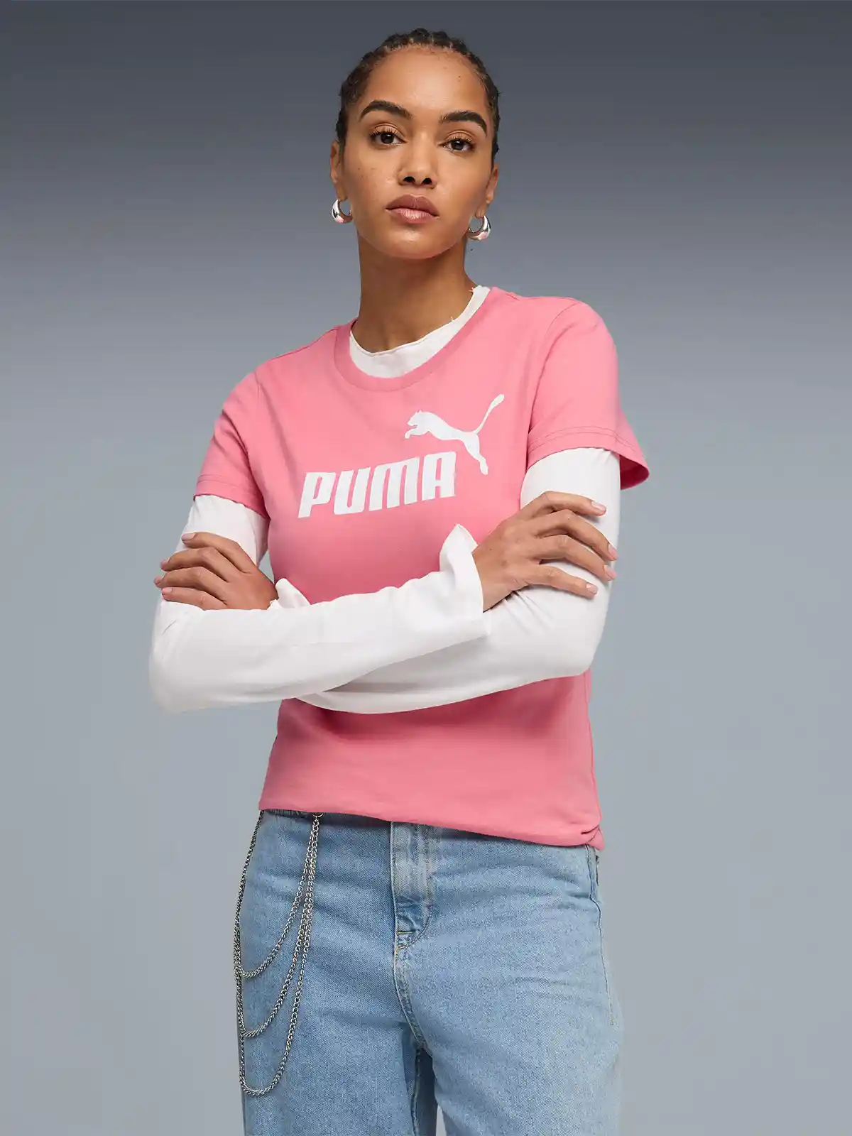 PUMA POLERA MUJER PUMA ALGODÓN MANGA CORTA
