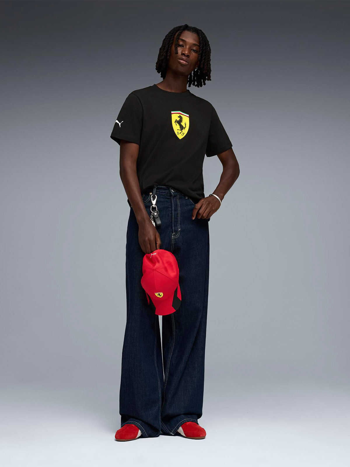 POLERA HOMBRE PUMA FERRARI ALGODÓN MANGA CORTA - 5