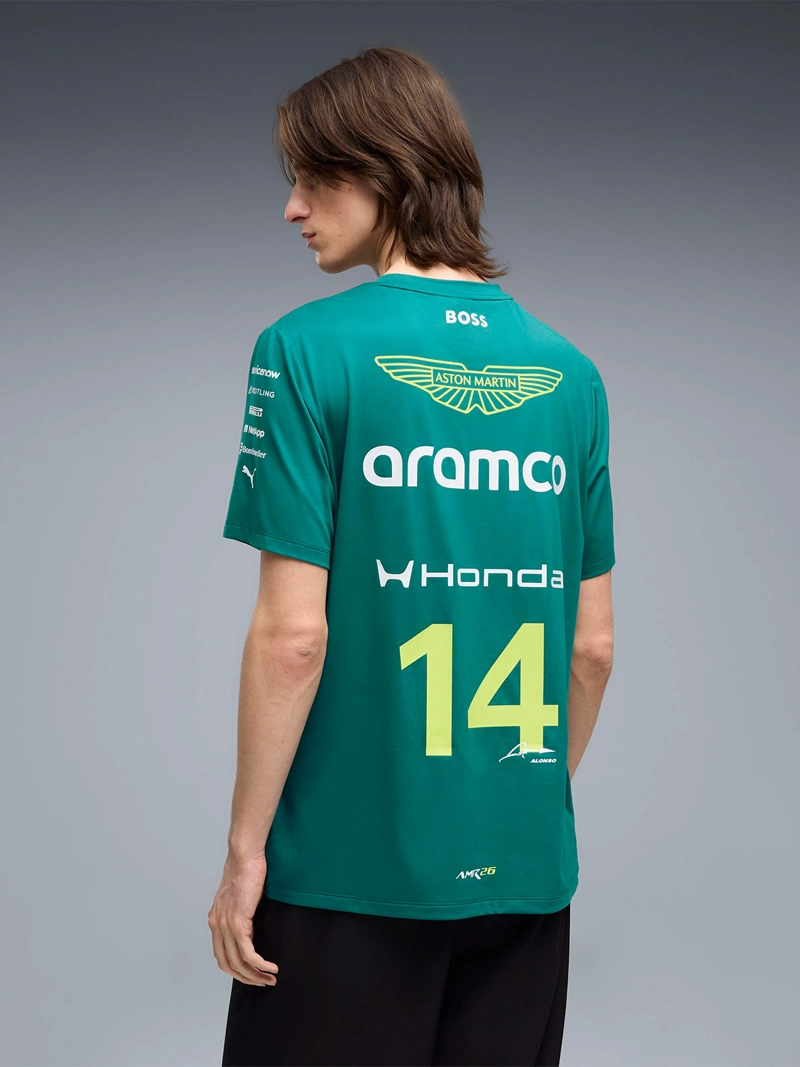 POLERA HOMBRE PUMA MANGA CORTA ASTON MARTIN F1 ALONSO - 2