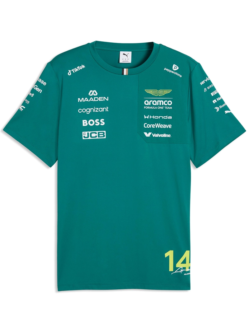 POLERA HOMBRE PUMA MANGA CORTA ASTON MARTIN F1 ALONSO - 3