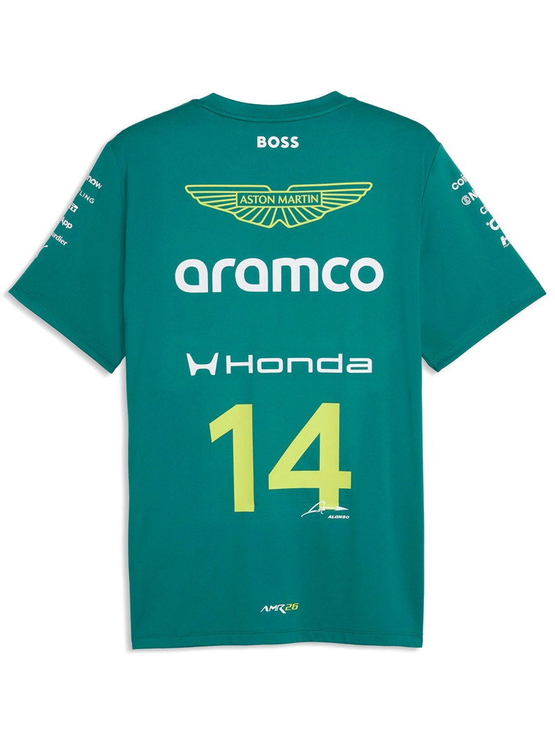 POLERA HOMBRE PUMA MANGA CORTA ASTON MARTIN F1 ALONSO - 4