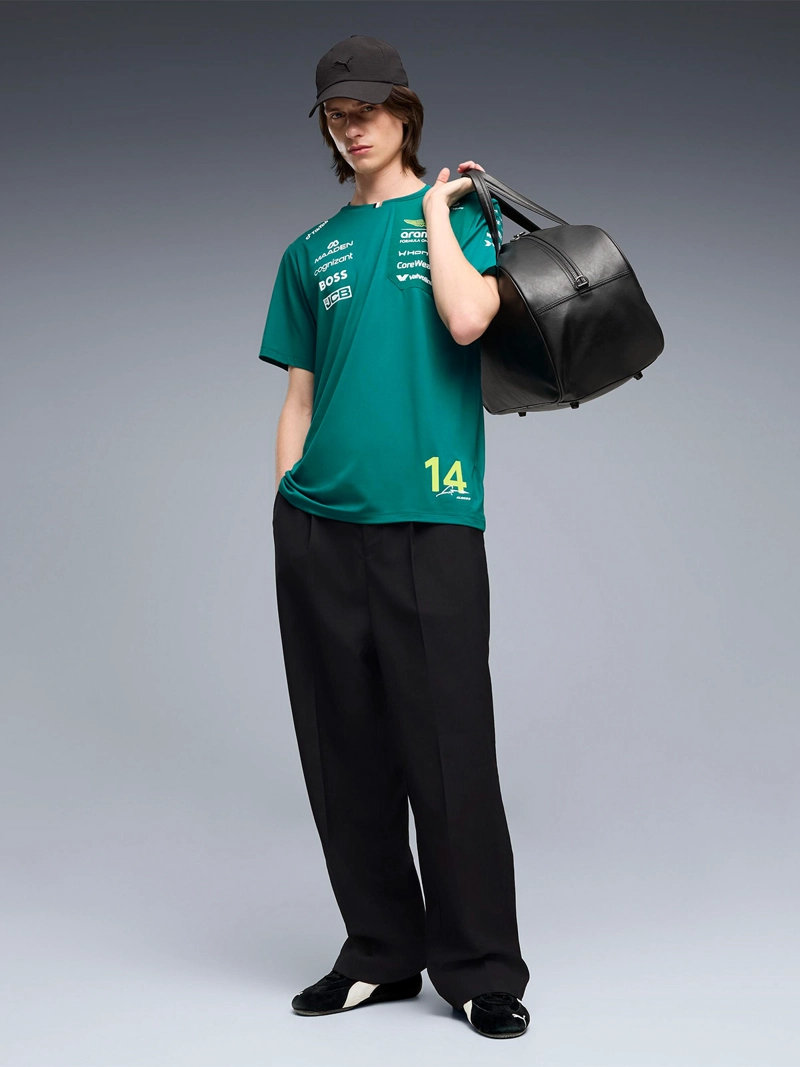 POLERA HOMBRE PUMA MANGA CORTA ASTON MARTIN F1 ALONSO - 5