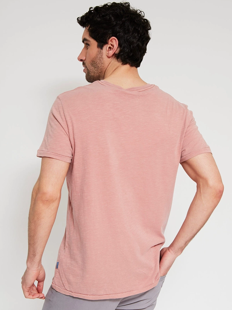 POLERA HOMBRE ROBERT LEWIS ALGODÓN CUELLO REDONDO MANGA CORTA - 2