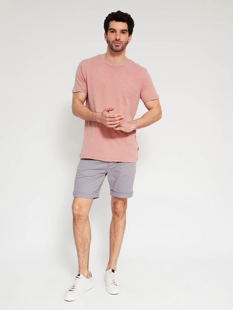 POLERA HOMBRE ROBERT LEWIS ALGODÓN CUELLO REDONDO MANGA CORTA - 4
