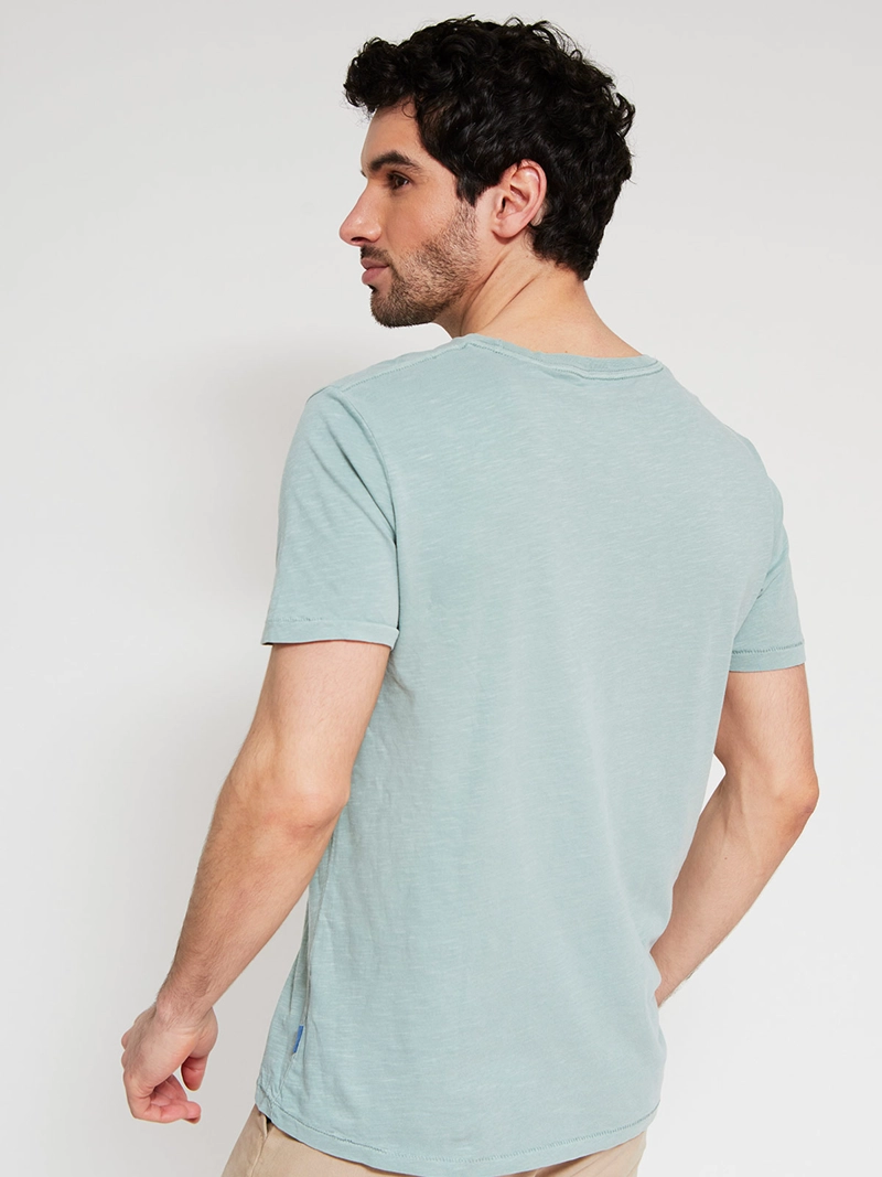 POLERA HOMBRE ROBERT LEWIS ALGODÓN CUELLO REDONDO MANGA CORTA - 2