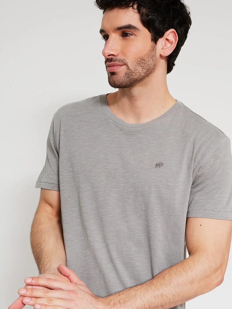 POLERA HOMBRE ROBERT LEWIS ALGODÓN CUELLO REDONDO MANGA CORTA - 3