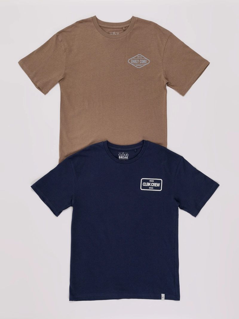 PACK X2 POLERAS NIÑO CLOUDBREAK MANGA CORTA ALGODÓN  - 1