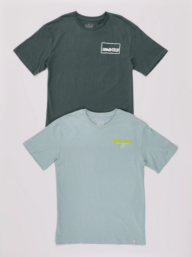 PACK X2 POLERAS NIÑO CLOUDBREAK MANGA CORTA ALGODÓN  - 1