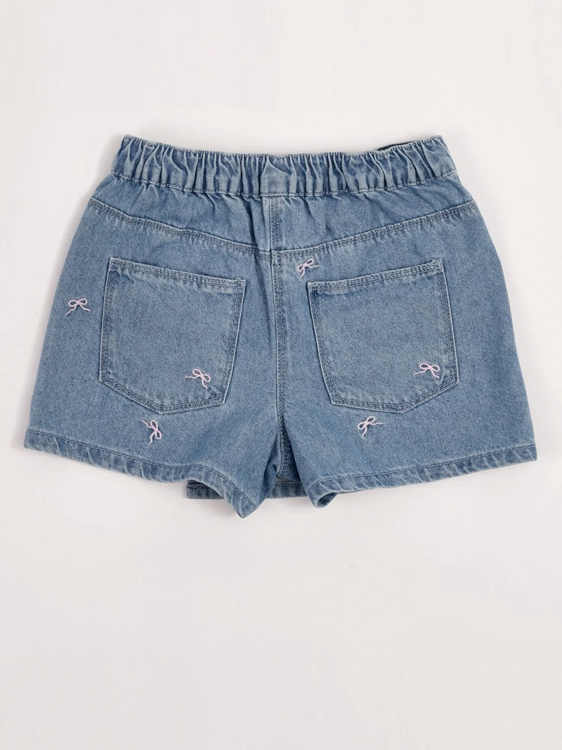 FALDA SHORT NIÑA HARVEST ALGODÓN BORDADA - 2