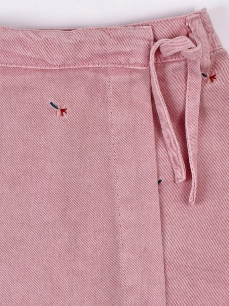FALDA SHORT NIÑA HARVEST ALGODÓN BORDADA - 4