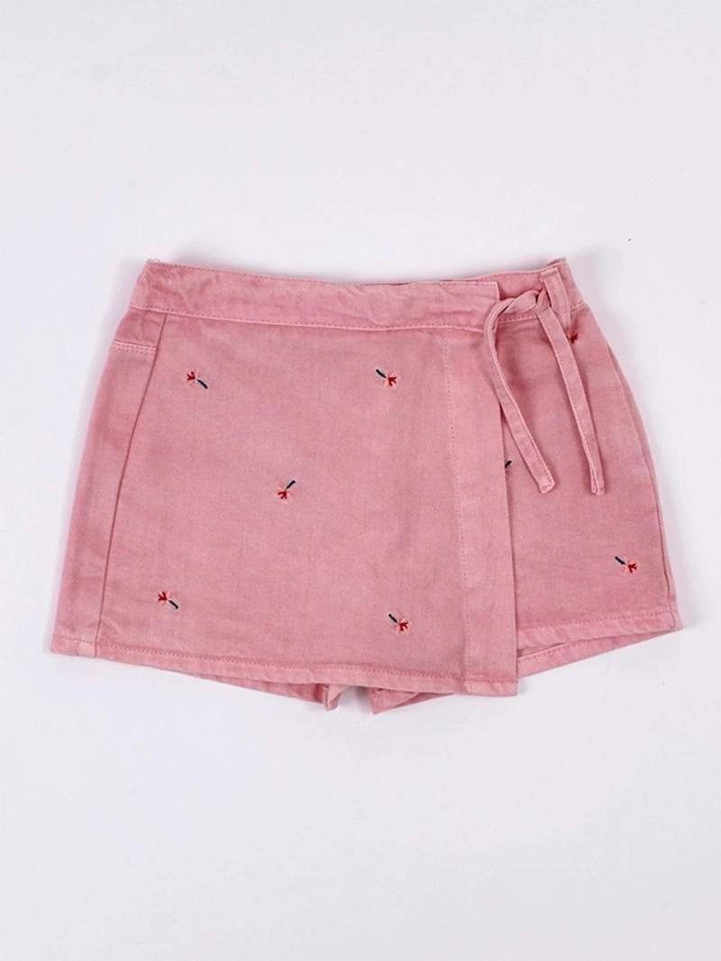 FALDA SHORT NIÑA HARVEST ALGODÓN BORDADA - 3