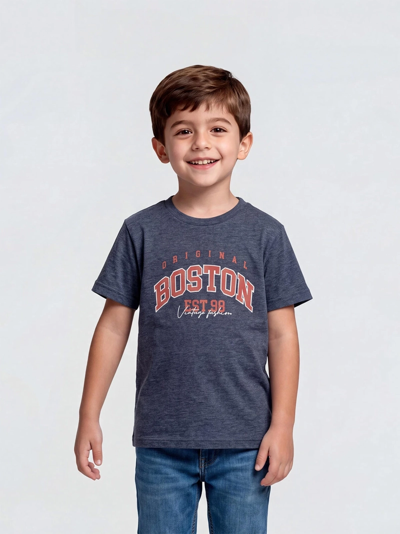 POLERA NIÑO HARVEST MANGA CORTA