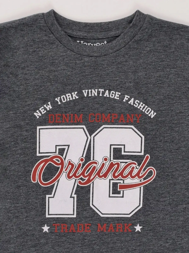 POLERA NIÑO HARVEST MANGA CORTA - 3