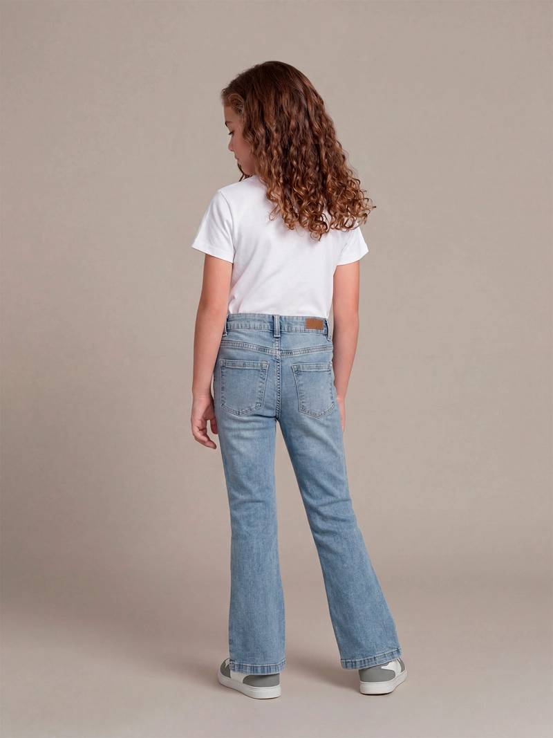 JEANS NIÑA HARVEST ALGODÓN FLARE - 2
