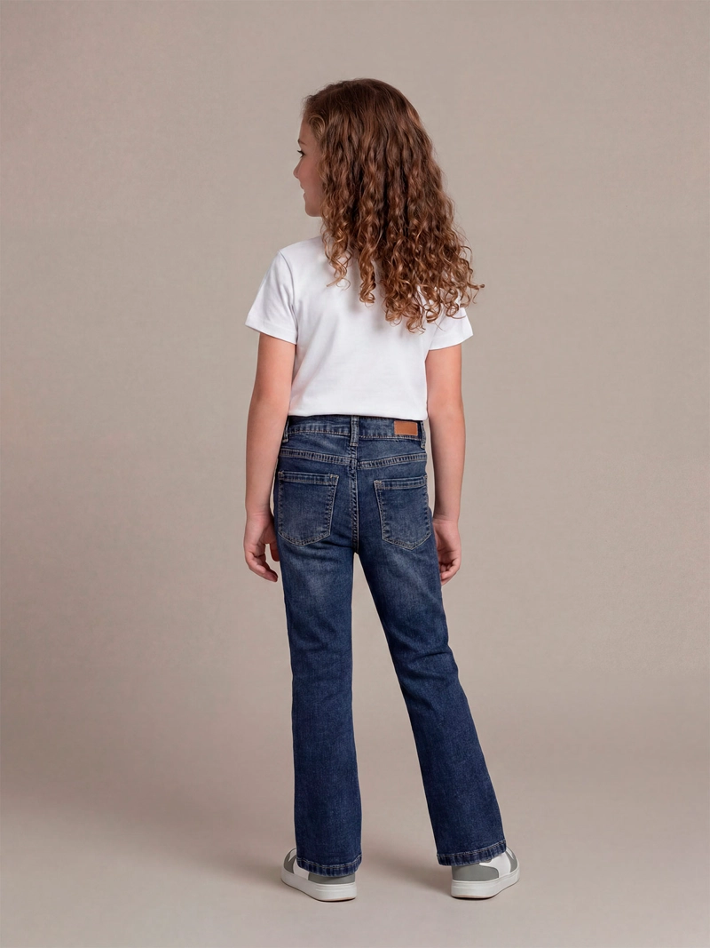 JEANS NIÑA HARVEST ALGODÓN FLARE - 2