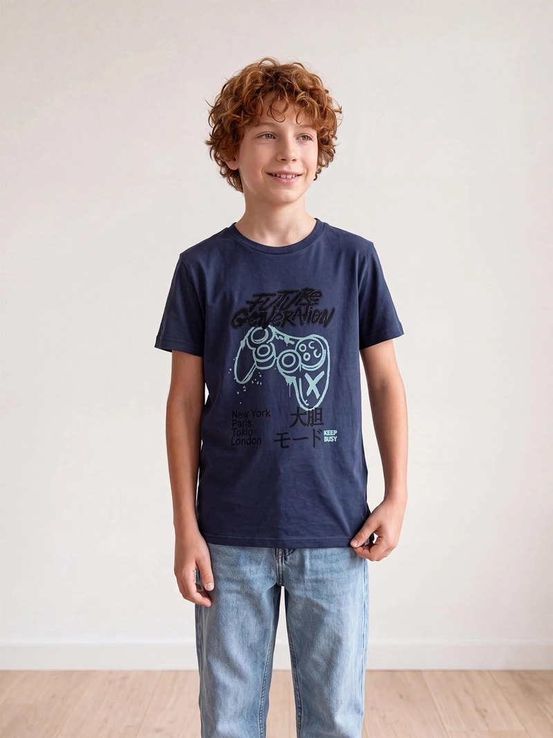 POLERA NIÑO CLOUDBREAK ALGODÓN MANGA CORTA - 1