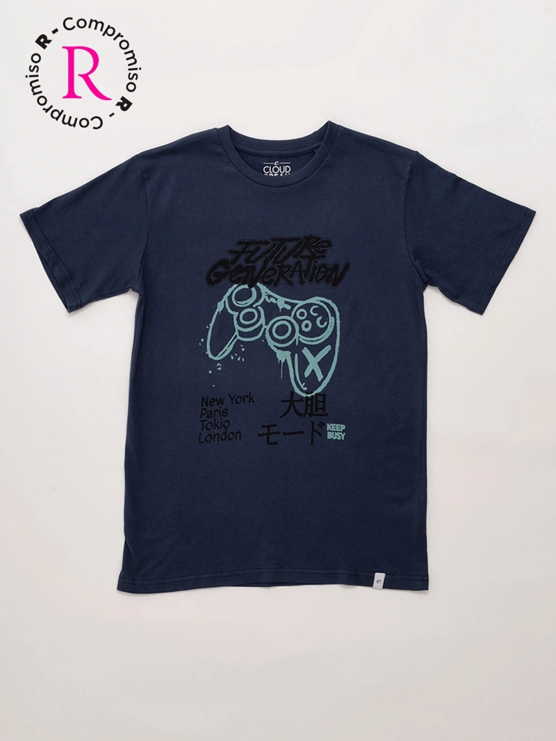 POLERA NIÑO CLOUDBREAK ALGODÓN MANGA CORTA - 3