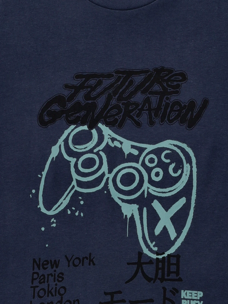 POLERA NIÑO CLOUDBREAK ALGODÓN MANGA CORTA - 5