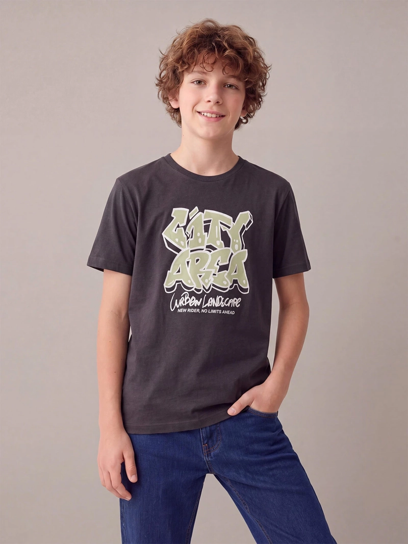 POLERA NIÑO CLOUDBREAK ALGODÓN MANGA CORTA